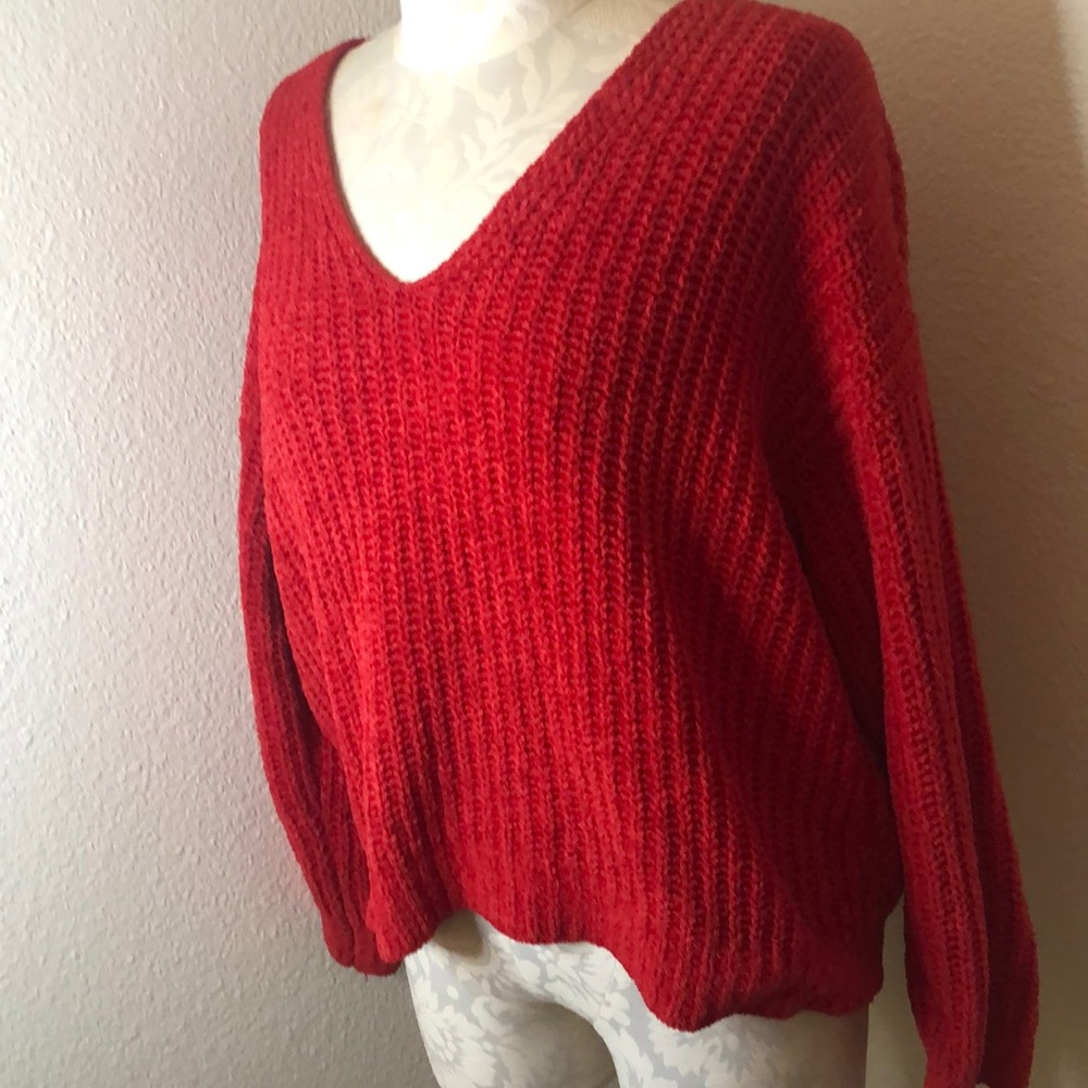 Super soft red sweater